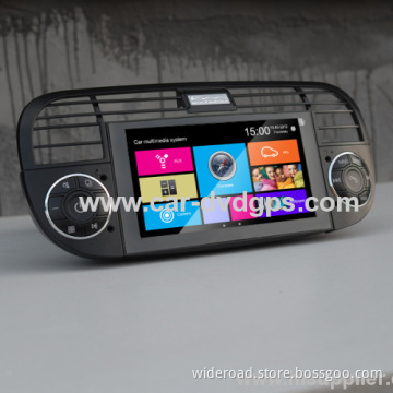 2007-2013 Dvd And Gps For Fiat500 Car Radio Tv Bt Steering Wheel Control Blue&amp;me Ipod Car Info Car Usb Aux 